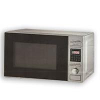 Digital Microwave Silver 20L Defrost 30min Timer Display 25cm Plate 800W Modern