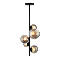 Ceiling Light Pendant 5 Lamp Vertical Black Dimmable With Fittings IP20 18W 240V