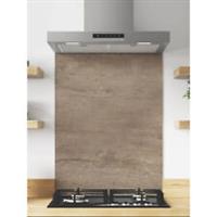 Kitchen Splashback Aluminium Nordic Oak Brown Timber Hob 600 x 800 x 4mm