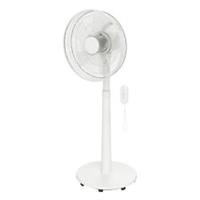 Pedestal Floor Fan White 14" Oscillating Telescopic Portable Freestanding 45W