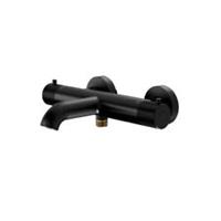 Shower Bath Tap Mixer Black Matt Thermostatic Exposed Valve Bathroom Faucet