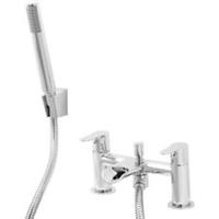 Bath Filler Tap Mixer And Hand Held Set Chrome Turn Bathroom Brass Modern