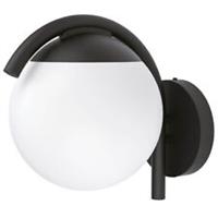 Outdoor Wall Light Black Globe Round Modern Compact Patio Porch Garden