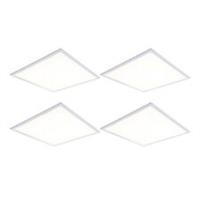 LED Backlit Ceiling Panels Lights Daylight 3300lm Indoor Square 33W Pack Of 4