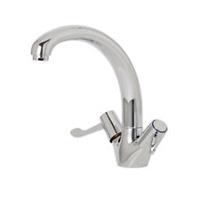 Aubery Monobloc Tap Chrome Effect Kitchen Mixer Swivel Basin Tap