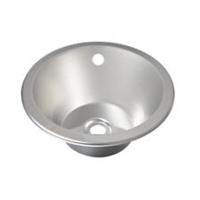 Kitchen Sink Inset 1 Bowl Stainless Steel Round Satin Finish 355 x 305mm