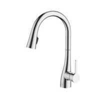 Kitchen Tap Mono Mixer Single Lever Pull Out Chrome Contemporary Faucet