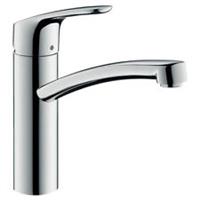 Kitchen Mixer Tap Chrome Single Lever Faucet Modern Swivel Spout Minimalistic