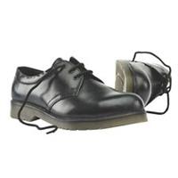 Safety Shoes Mens Wide Fit Black Leather Lightweight Work Steel Toe Size 11