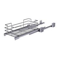 Kitchen Pull Out Basket 300mm Cabinet Stainless Steel Chrome Soft Close (W)260mm