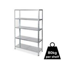 Garage Shelving Unit Racking Storage Heavy Duty 5 Tier (H)1800 (W)1200mm