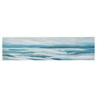 Art for the Home Canvas Abstract Shores Landscape Frameless (H)30cm x (W)120cm