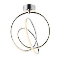 LED Ceiling Light Chrome Warm White 1685lm Living Room Bedroom Chandelier Modern