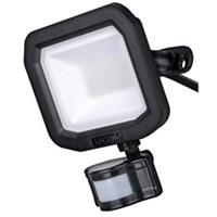 Luceco Floodlight Smart Outdoor Integrated LED Neutral White Black PIR
