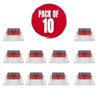 Luceco LED Downlights Dimmable Warm White 5W Round White Fixed 3000K 10 Pack