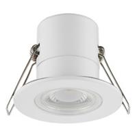 Luceco Downlight EFTE45W30/6-01 LED Matt White Warm White 5W IP65 Pack of 6
