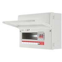 BG Consumer Unit SPD CF12MS9-01 9-Module 9-Way Part-Populated 100A Main Switch