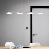 LED Ceiling Light 4 Way Pendant Multi Arm Hanging Bar Kitchen Warm White Chrome