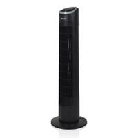 Tower Fan Air Cooling Black 30" Oscillation 3 Speed Timer Remote Control 40W