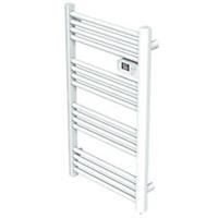 Towel Rail Radiator Electric White Bathroom Warmer Ladder 500W (H)98x(W)55cm