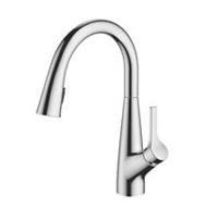 Kitchen Filter Tap Mixer Pull Out Chrome Single Lever Modern Faucet Deck Mounted