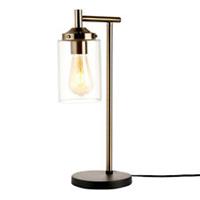 Table Lamp Matt Black Antique Brass Steel Living Room Lounge Light Home Decor