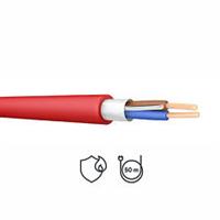 Prysmian Cable 2 Core Earth FP200 Wiring Round Red Fire Resistant 2.5mm 50m