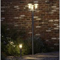 Outdoor Post Lamp Lantern 3 Way Light Halogen Modern Garden Walkway Patio 2M