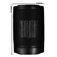 TCP Fan Heater TCPBLFAN1200WPTC2018 Plastic Black Compact Oscillating 1200W