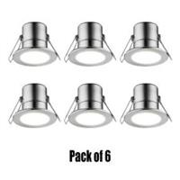 LED Recessed Downlights Spot Lights 5W Ceiling Warm White Dimmable Pack of 6