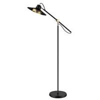 Floor Lamp Black Metal Standing Portable E27 Living Bedroom Contemporary 1.5m