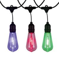 Garden Festoon Lights Red Blue Green Decorative Weather Resistant 10 Pack