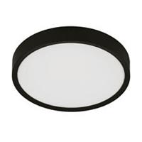 LED Ceiling Light Black Round Compact Warm White Traditional For Low Ceiling