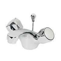 Swirl Bathroom Tap Basin Mono Mixer Contract Round Head Full Turn With Waste