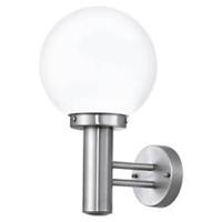 Outdoor Wall Light Silver Round Modern Patio Terrace Porch Entrance Areas