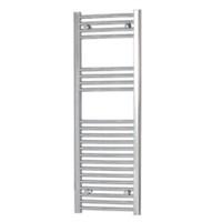 Towel Radiator Rail Curved Chrome Bathroom Ladder Warmer 310W (H)1200x(W)400mm