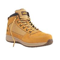 Site Safety Boots Mens Wide Fit Wheat Leather Lightweight Steel Toe Size 12