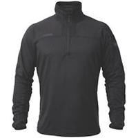 Fleece Jacket Mens Black Breathable Half-Length Zip Medium 37-39" Chest