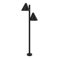 LED Outdoor Post Light Black 2 Way Multi Arm Waterproof Patio Porch Modern 1.1m