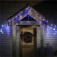 Christmas String Lights LED 720 Cold White Blue Icicle Outdoor 8 Functions 29.8m