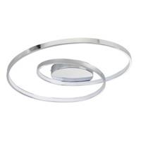 Ceiling Light Integrated LED Warm White Metal Plastic Chrome Effect Modern