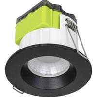 Luceco Downlight LED Warm White FType Mk2 Matt Black Steel Dimmable Pack of 6