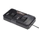 Erbauer EXT Battery Charger Li-ion Fast Wall Mounted Charges Two Batteries 18V