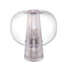 Table Lamp Dome Clear Plastic Globe Shade E27 Bedside Living Room Bedroom 10W