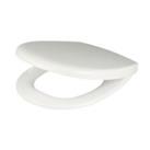 Toilet Seat Soft-Close Bathroom Duroplast White Scratch Resistant Durable Round