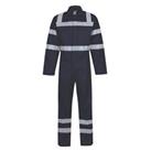 Boilersuit Coverall Mens Navy Reflective Warehouse Workerwear Protection Large - Not Available Regul