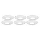 Downlight Fixed Fire Rated White IP20 Indoor Round GU10 Ceiling Light Pack Of 6