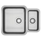 Franke Kitchen Sink 1.5 Bowl Brushed Steel Waste Rectangular Reversible Modern