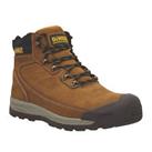 DeWalt Safety Boots Mens Standard Fit Brown Leather Steel Toe Cap Size 11