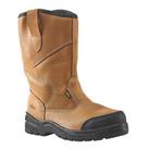 Site Safety Rigger Boots Mens Wide Fit Tan Leather Fur Lined Steel Toe Size 12
